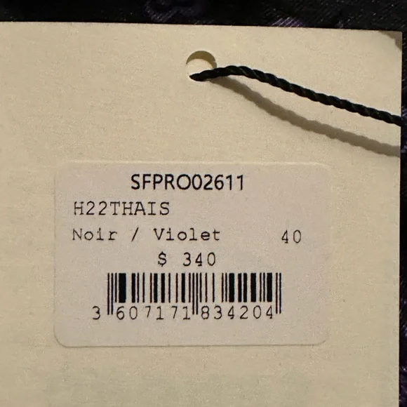 SANDRO
Thais Ruched Crossback
A-Line Midi Dress in Black/Purple - Picture 12 of 17